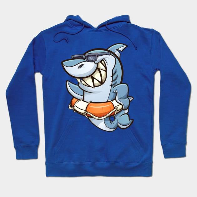 Lifesaver shark Hoodie by memoangeles